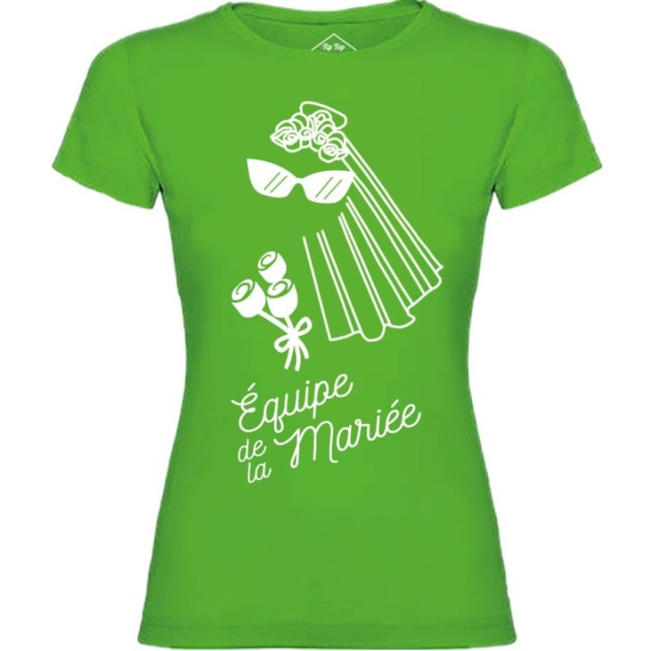 Tip Top Tshirt - T-shirt Femme Equipe de la mariée - Made in France