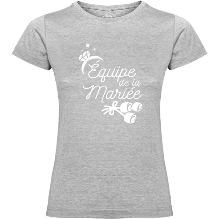 Tip Top Tshirt - T-shirt Femme Equipe de la mariée - Made in France