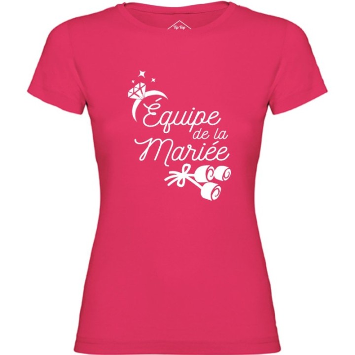 Tip Top Tshirt - T-shirt Femme Equipe de la mariée - Made in France