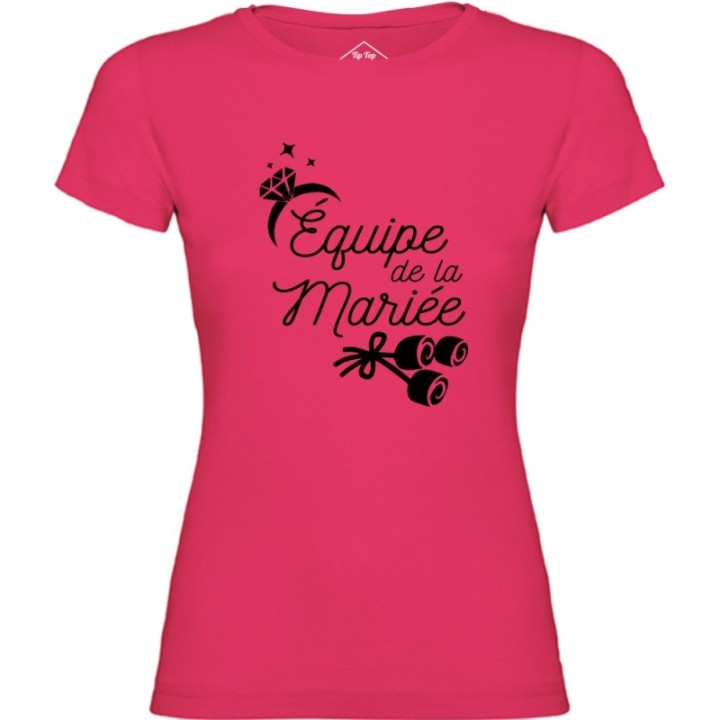 Tip Top Tshirt - T-shirt Femme Equipe de la mariée - Made in France