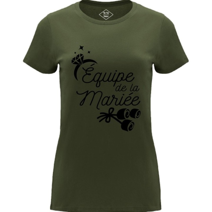 Tip Top Tshirt - T-shirt Femme Equipe de la mariée - Made in France