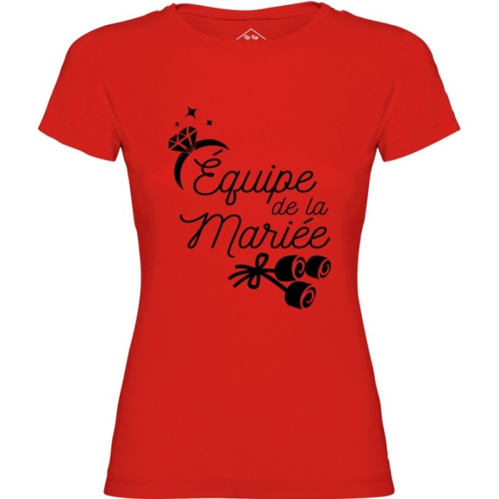 Tip Top Tshirt - T-shirt Femme Equipe de la mariée - Made in France