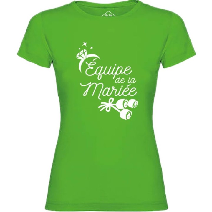 Tip Top Tshirt - T-shirt Femme Equipe de la mariée - Made in France