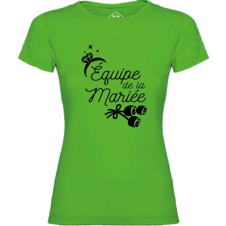 Tip Top Tshirt - T-shirt Femme Equipe de la mariée - Made in France