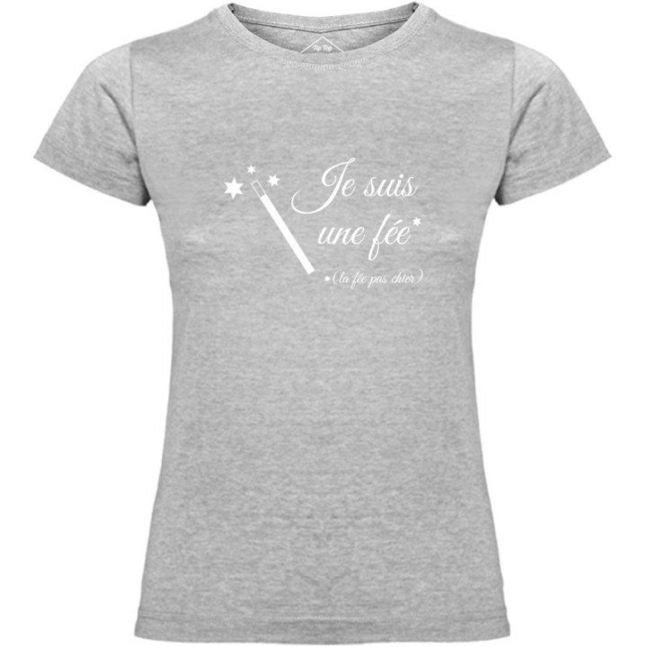 Tip Top Tshirt - T-shirt Femme La fée pas chier - Made in France