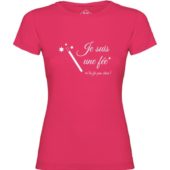 Tip Top Tshirt - T-shirt Femme La fée pas chier - Made in France