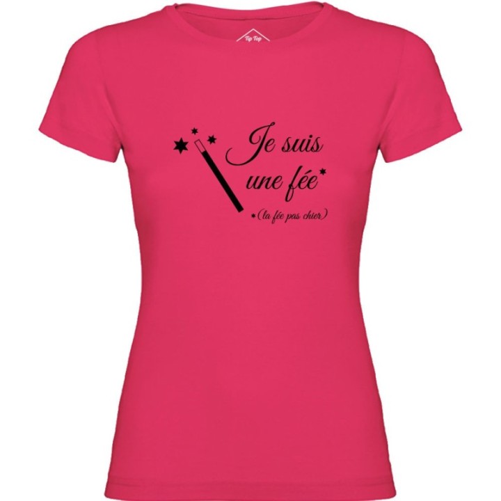 Tip Top Tshirt - T-shirt Femme La fée pas chier - Made in France