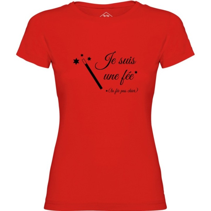 Tip Top Tshirt - T-shirt Femme La fée pas chier - Made in France