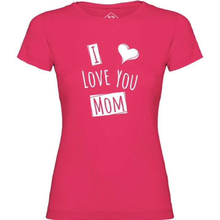 Tip Top Tshirt - T-shirt Femme I love you Mom - Made in France