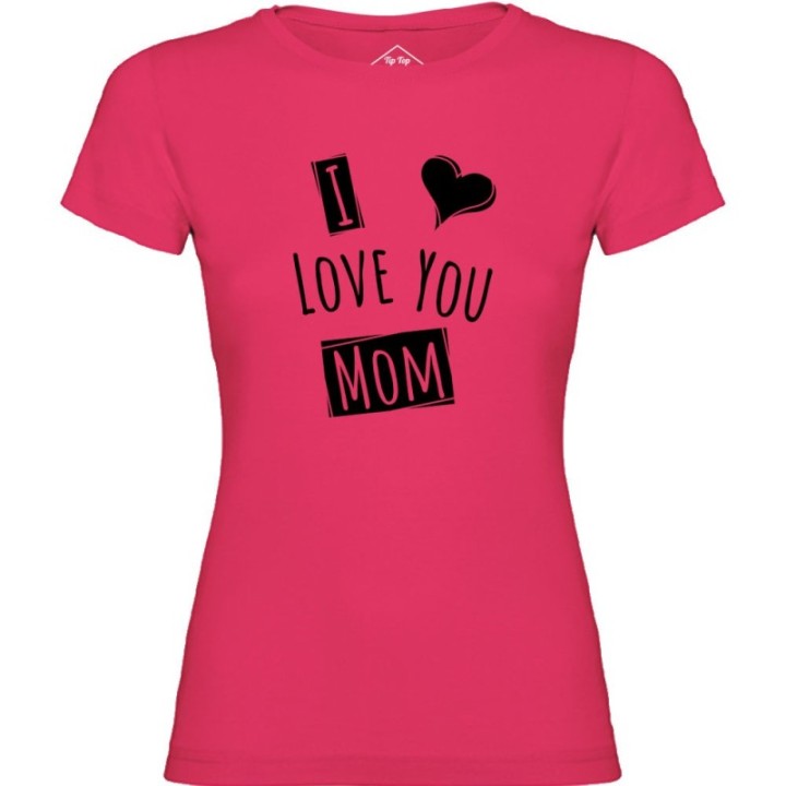 Tip Top Tshirt - T-shirt Femme I love you Mom - Made in France