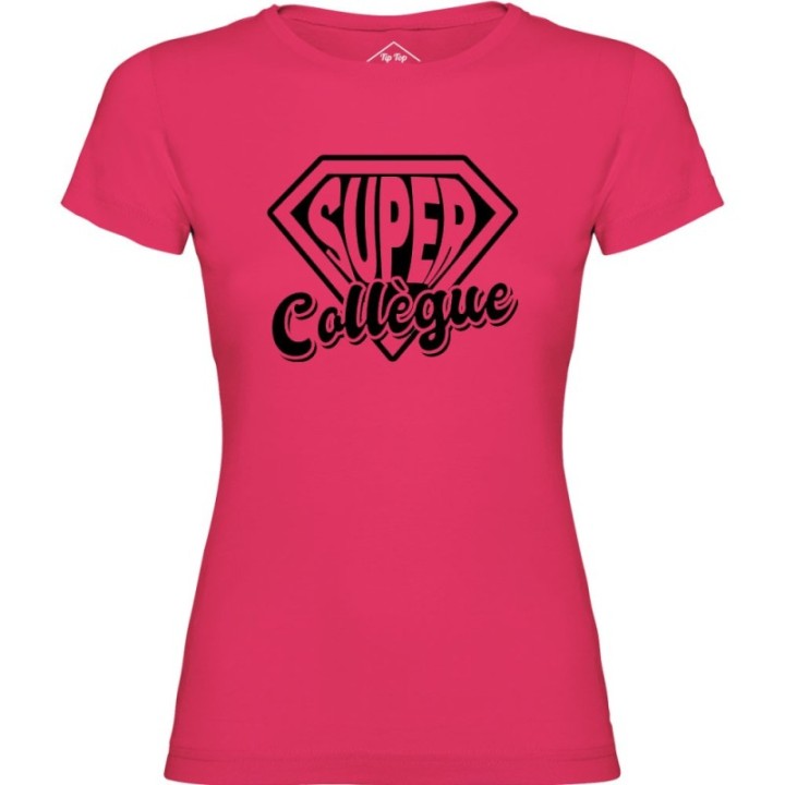 Tip Top Tshirt - T-shirt Femme Super Collègue - Made in France