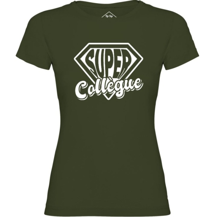 Tip Top Tshirt - T-shirt Femme Super Collègue - Made in France