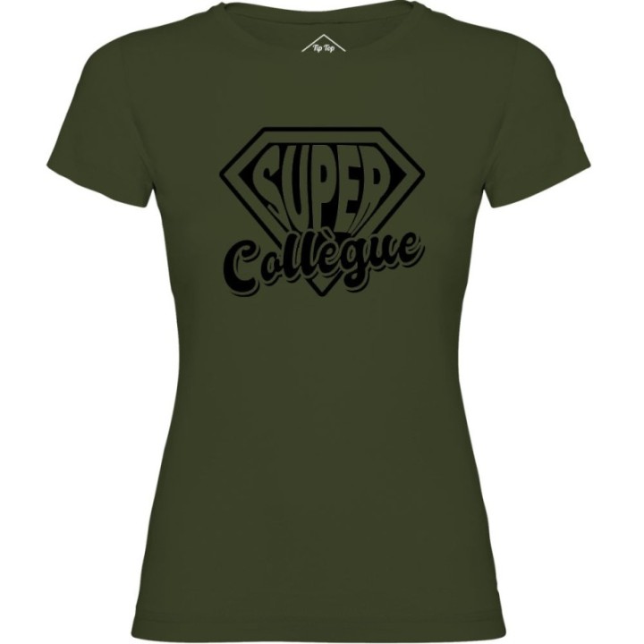 Tip Top Tshirt - T-shirt Femme Super Collègue - Made in France