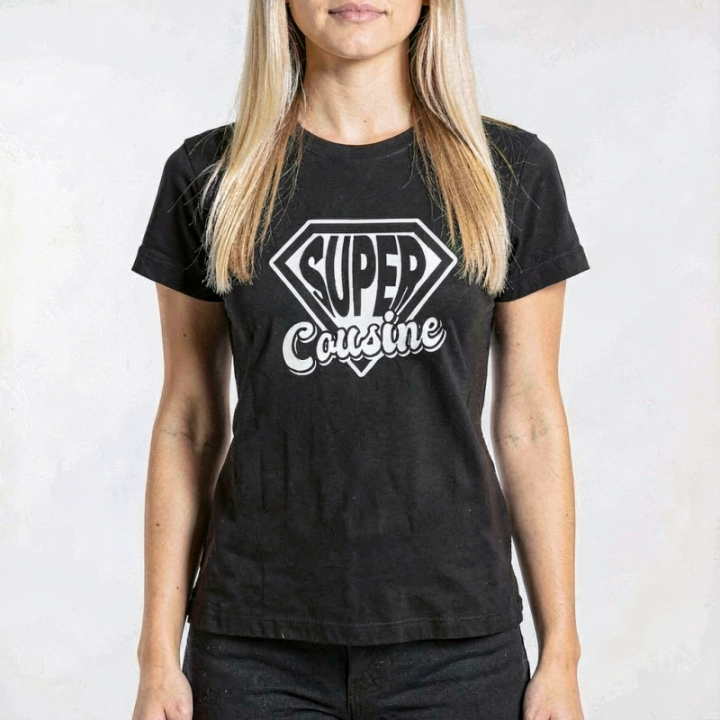 Tip Top Tshirt - T-shirt Femme Super Cousine - Made in France