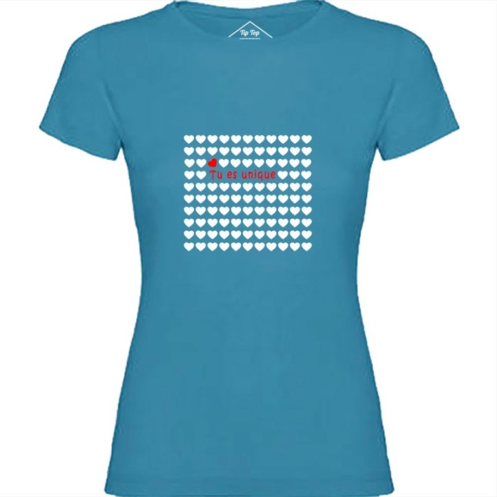 Tip Top Tshirt - T-shirt Femme Tu es unique - Made in France