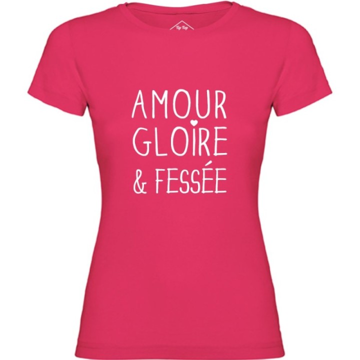 Tip Top Tshirt - T-shirt Femme Amour, Gloire & Fessée - Made in France