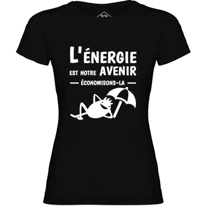 Tip Top Tshirt - T-shirt Femme L'énergie est notre avenir - Made in France