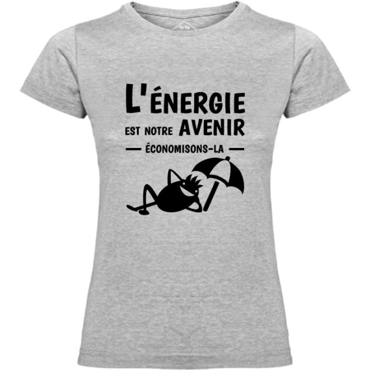 Tip Top Tshirt - T-shirt Femme L'énergie est notre avenir - Made in France