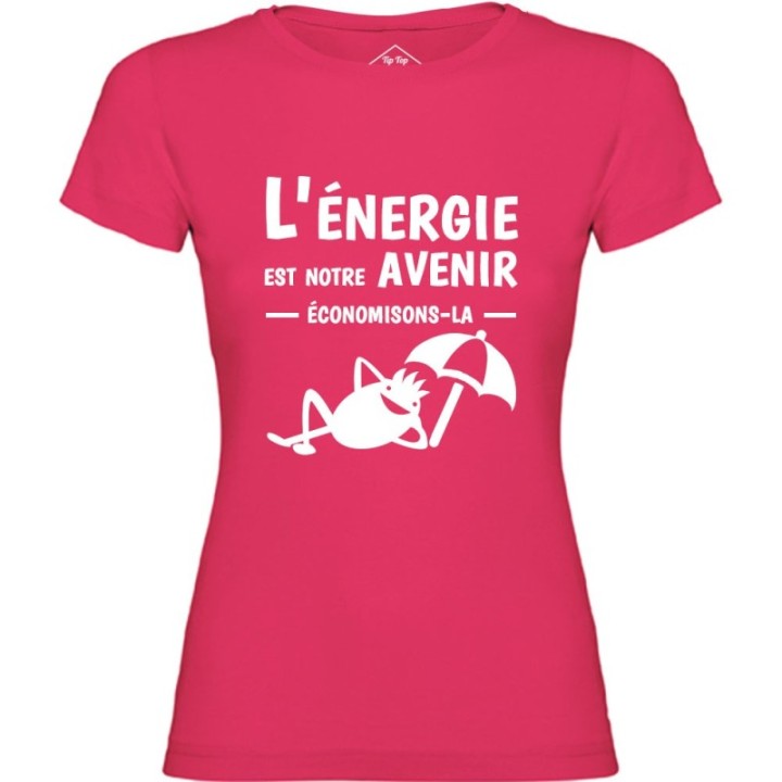 Tip Top Tshirt - T-shirt Femme L'énergie est notre avenir - Made in France