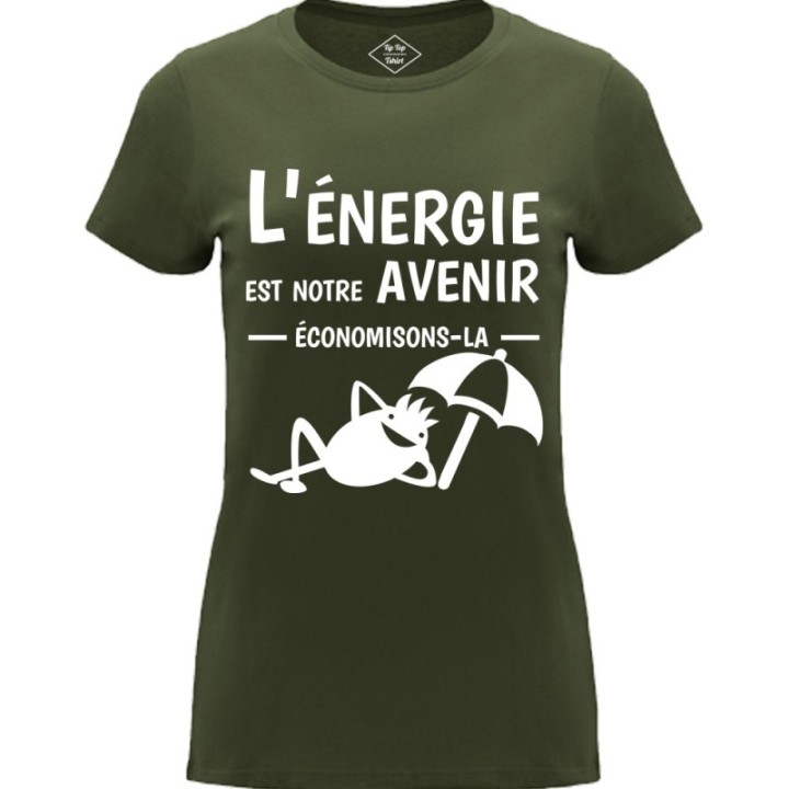 Tip Top Tshirt - T-shirt Femme L'énergie est notre avenir - Made in France