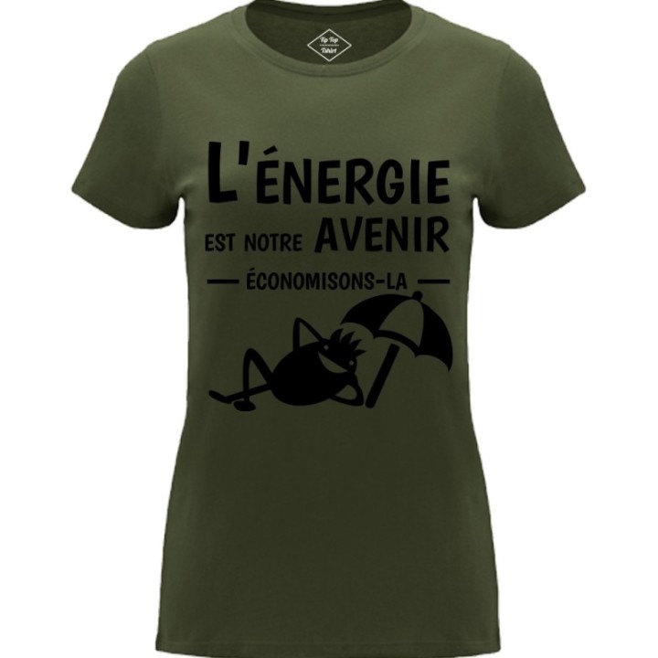 Tip Top Tshirt - T-shirt Femme L'énergie est notre avenir - Made in France