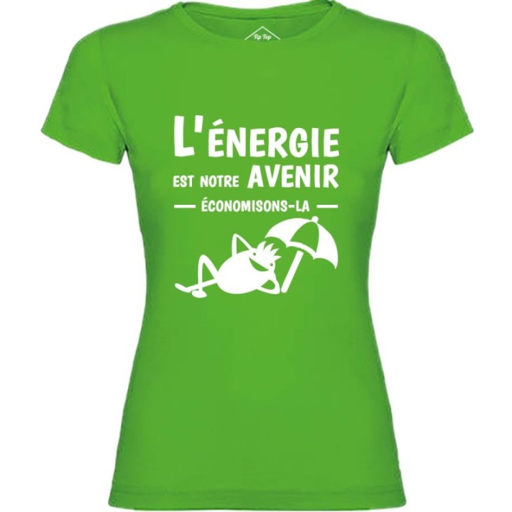 Tip Top Tshirt - T-shirt Femme L'énergie est notre avenir - Made in France