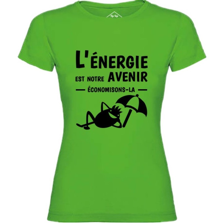 Tip Top Tshirt - T-shirt Femme L'énergie est notre avenir - Made in France