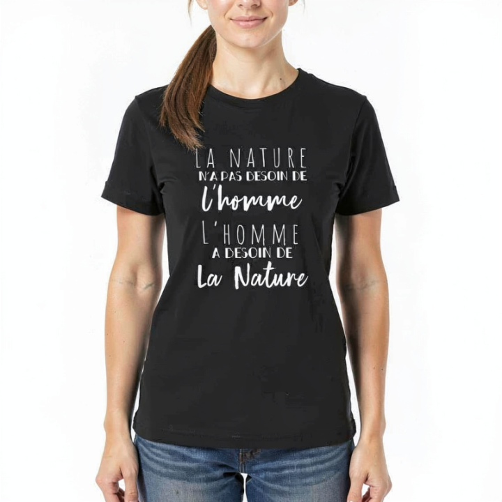 Tip Top Tshirt - T-shirt Femme L'homme et la nature - Made in France