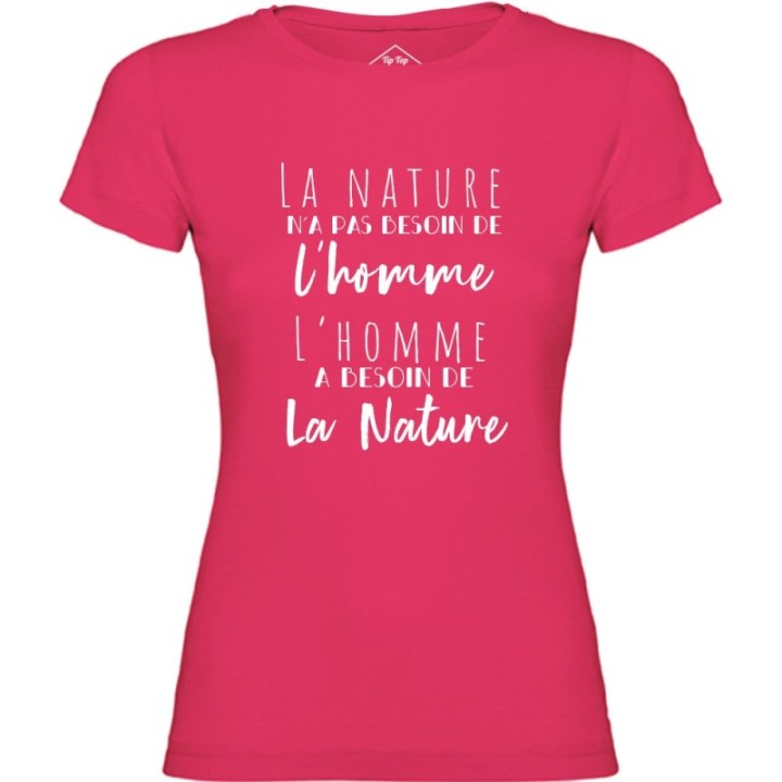 Tip Top Tshirt - T-shirt Femme L'homme et la nature - Made in France