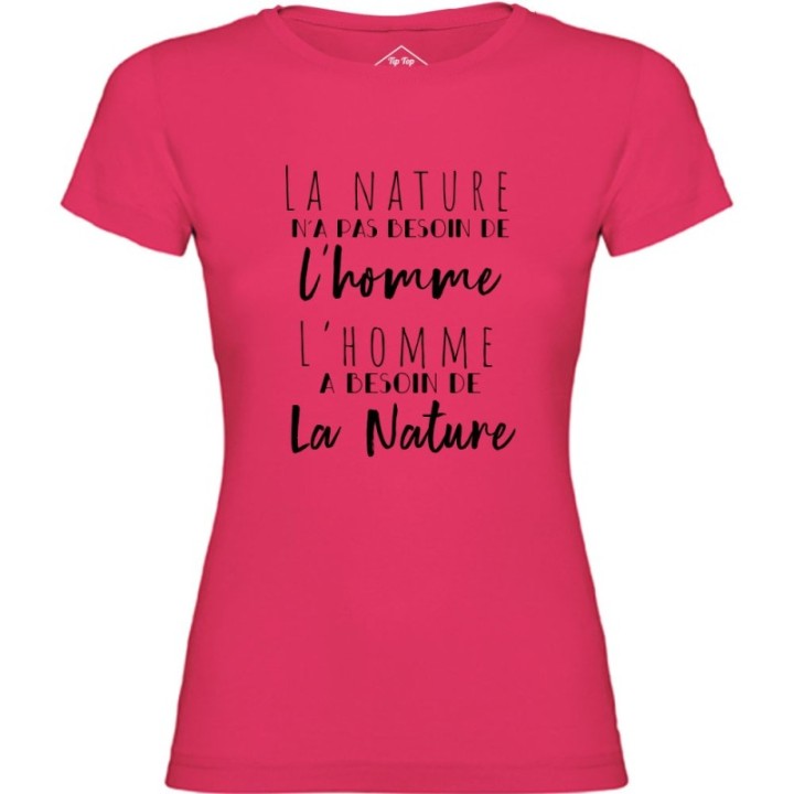 Tip Top Tshirt - T-shirt Femme L'homme et la nature - Made in France