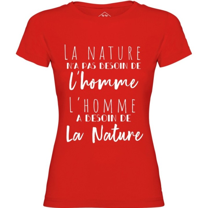 Tip Top Tshirt - T-shirt Femme L'homme et la nature - Made in France