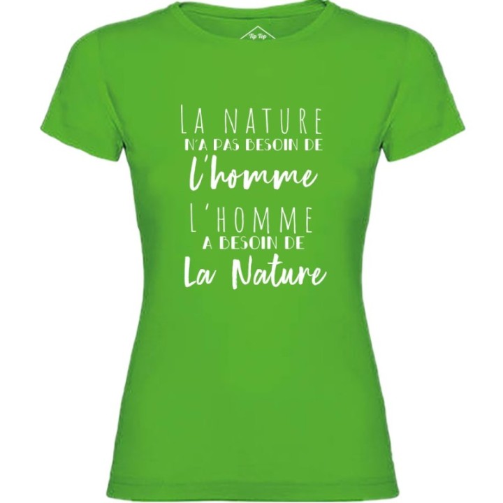Tip Top Tshirt - T-shirt Femme L'homme et la nature - Made in France