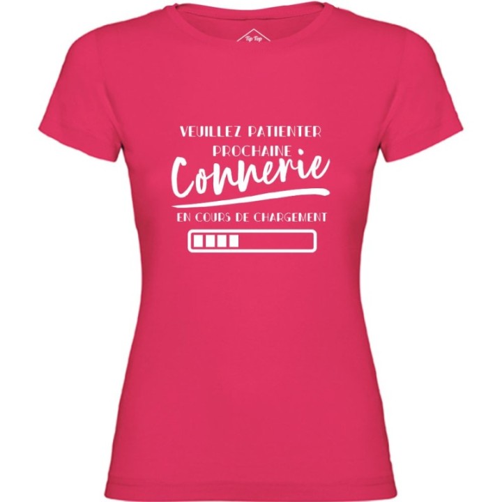 Tip Top Tshirt - T-shirt Femme Connerie en cours de chargement - Made in France