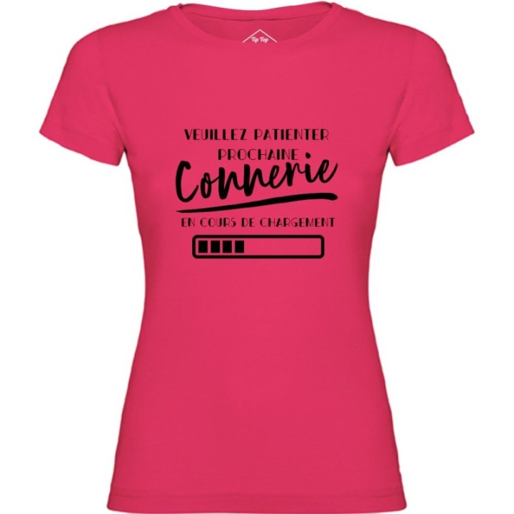 Tip Top Tshirt - T-shirt Femme Connerie en cours de chargement - Made in France
