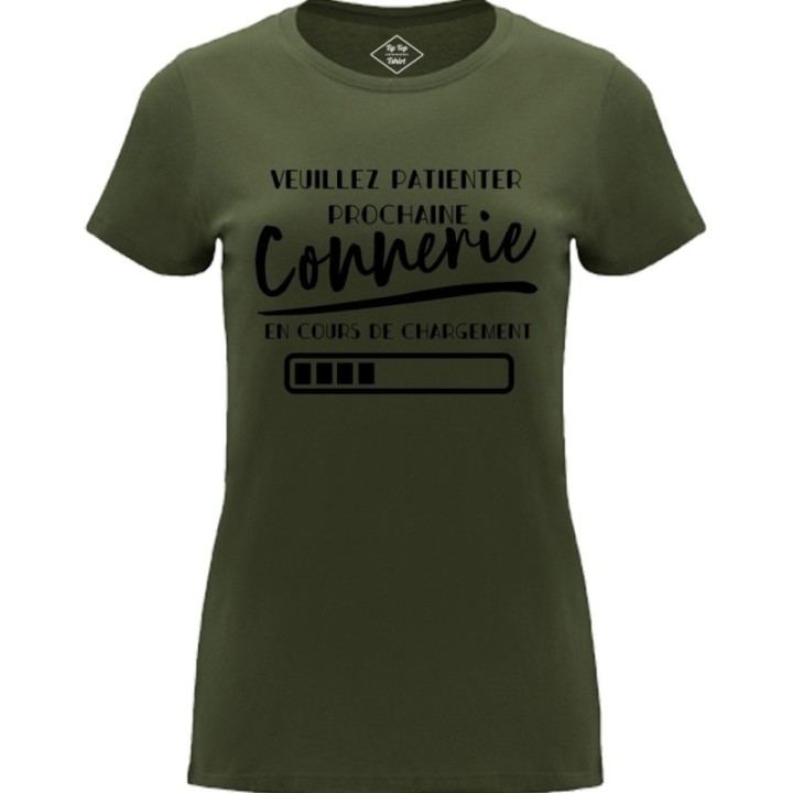 Tip Top Tshirt - T-shirt Femme Connerie en cours de chargement - Made in France