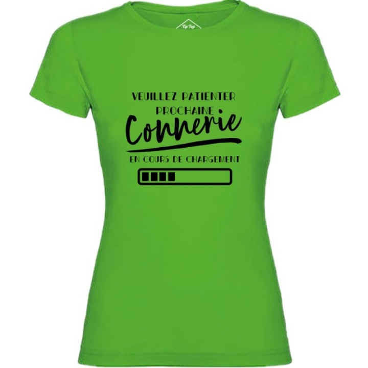 Tip Top Tshirt - T-shirt Femme Connerie en cours de chargement - Made in France