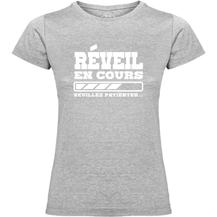 Tip Top Tshirt - T-shirt Femme Réveil en cours - Made in France