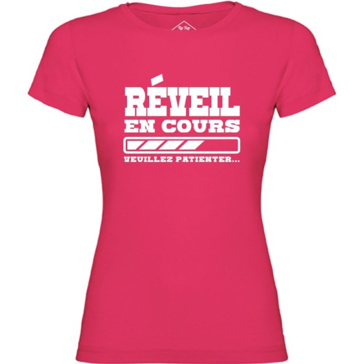 Tip Top Tshirt - T-shirt Femme Réveil en cours - Made in France