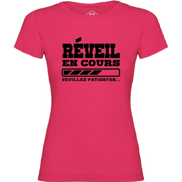 Tip Top Tshirt - T-shirt Femme Réveil en cours - Made in France