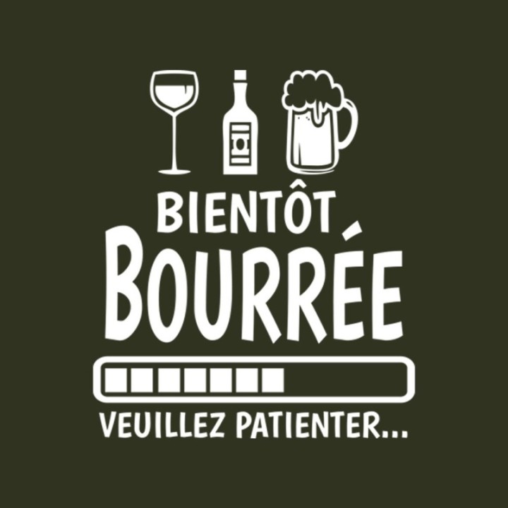Tip Top Tshirt - T-shirt Femme Bientôt bourrée - Made in France