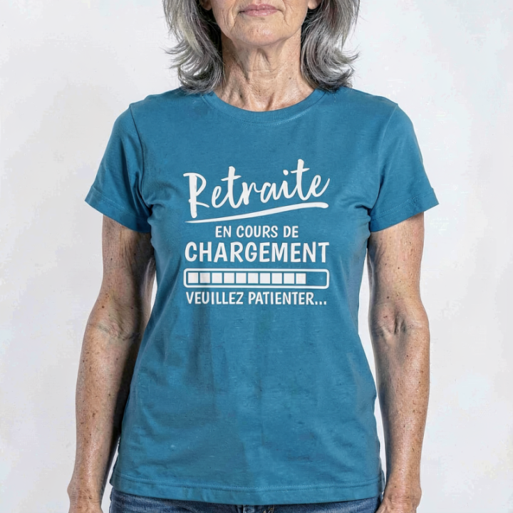 Tip Top Tshirt - T-shirt Femme Retraite en cours de chargement - Made in France