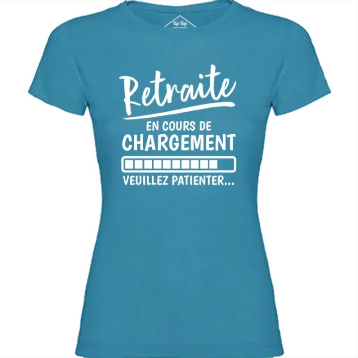 Tip Top Tshirt - T-shirt Femme Retraite en cours de chargement - Made in France