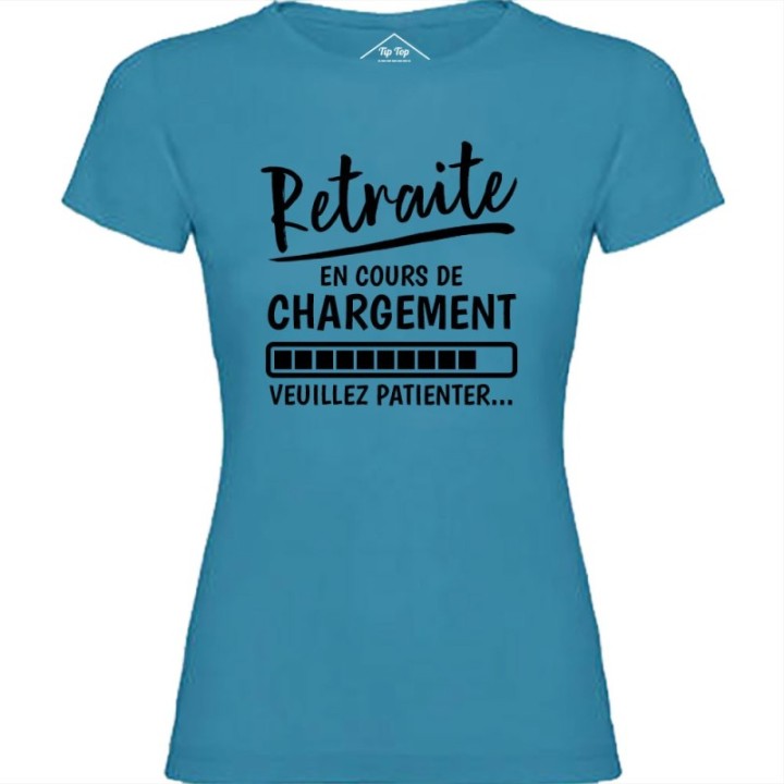 Tip Top Tshirt - T-shirt Femme Retraite en cours de chargement - Made in France