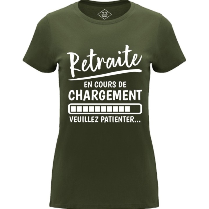 Tip Top Tshirt - T-shirt Femme Retraite en cours de chargement - Made in France