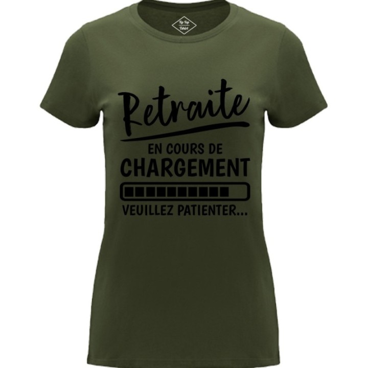 Tip Top Tshirt - T-shirt Femme Retraite en cours de chargement - Made in France