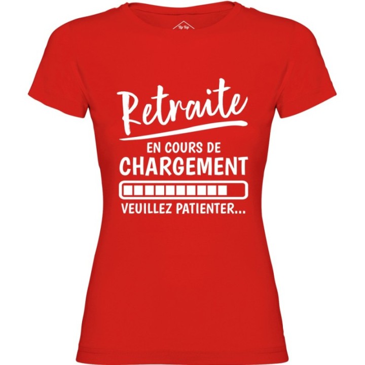 Tip Top Tshirt - T-shirt Femme Retraite en cours de chargement - Made in France
