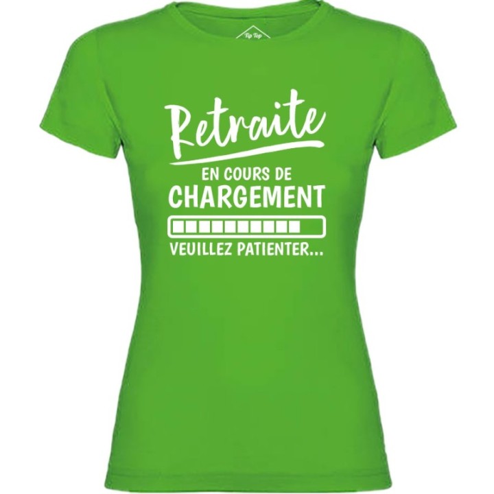 Tip Top Tshirt - T-shirt Femme Retraite en cours de chargement - Made in France