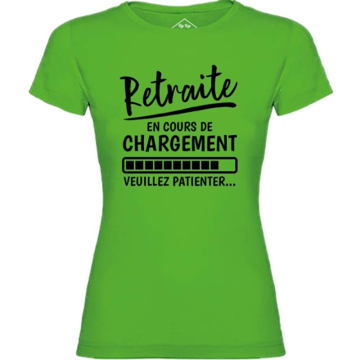 Tip Top Tshirt - T-shirt Femme Retraite en cours de chargement - Made in France