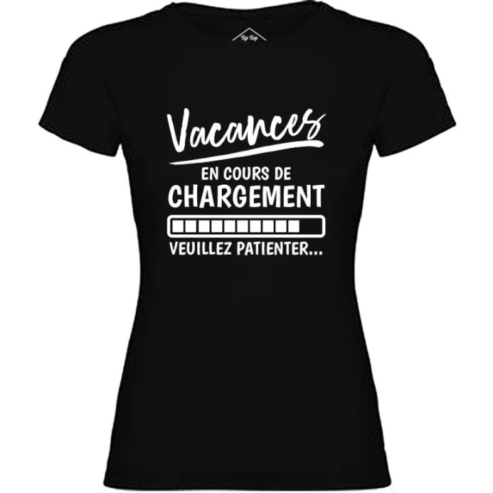 Tip Top Tshirt - T-shirt Femme Vacances en cours de chargement - Made in France