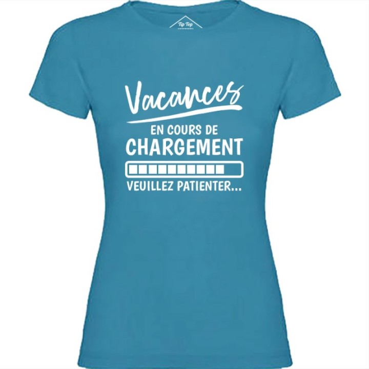 Tip Top Tshirt - T-shirt Femme Vacances en cours de chargement - Made in France